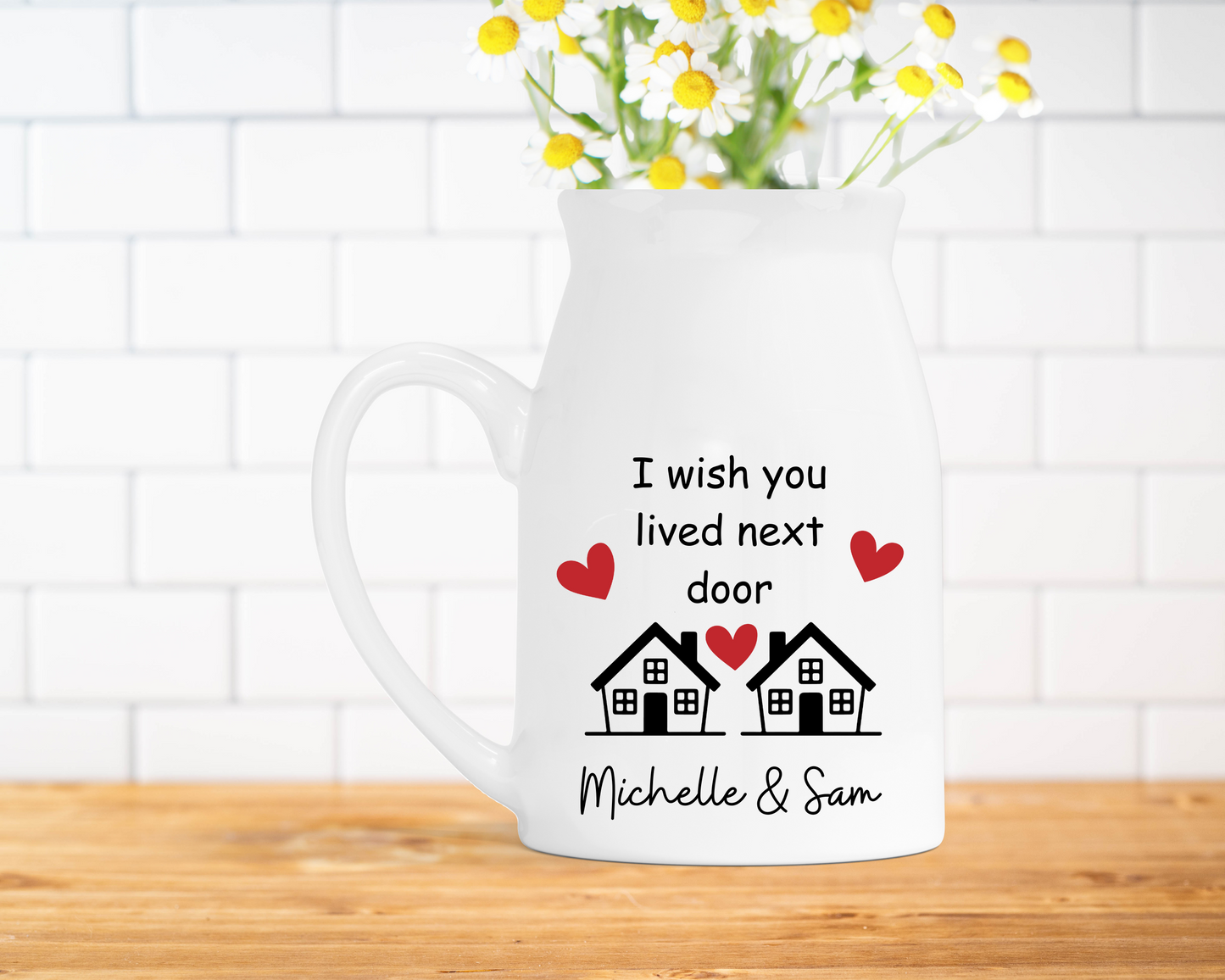 Personalised Friends Milk Jug Vase