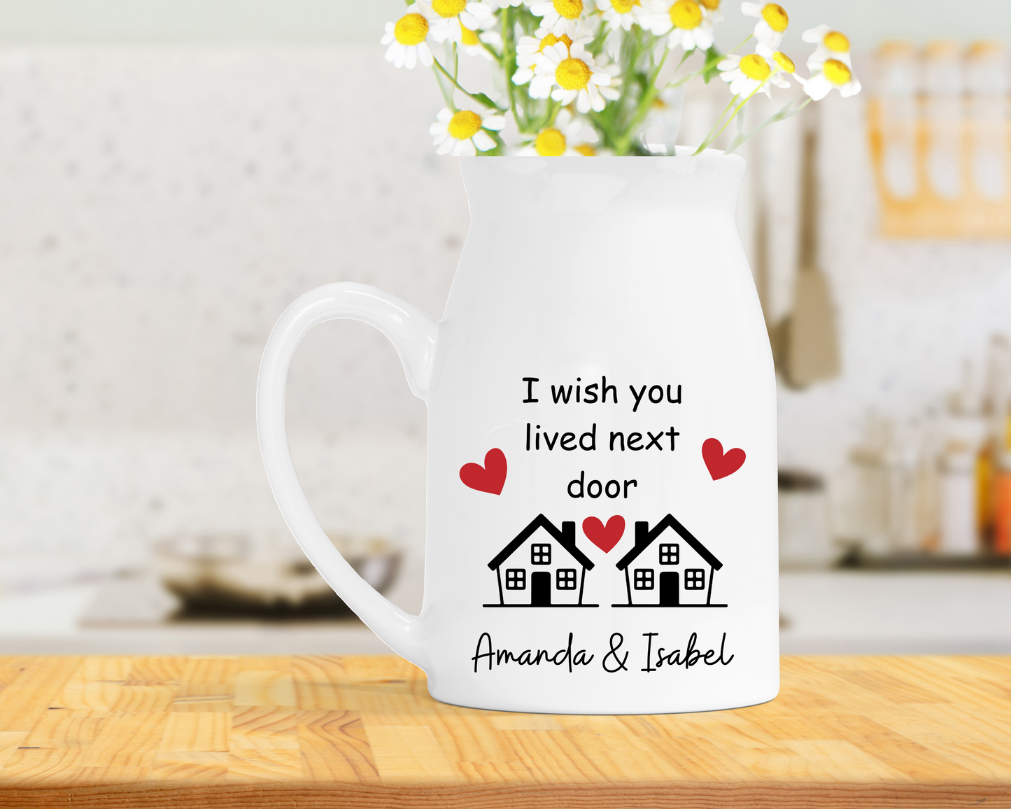 Personalised Friends Milk Jug Vase