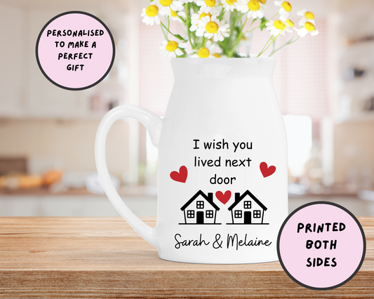 Personalised Friends Milk Jug Vase