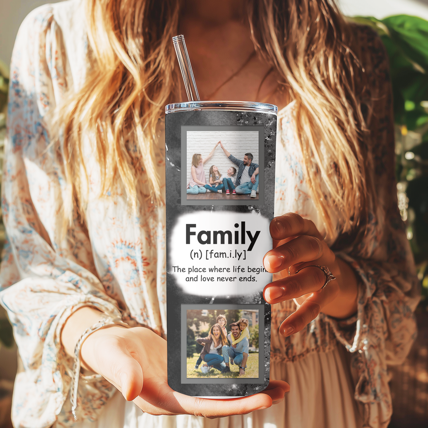 Family Photo Tumbler