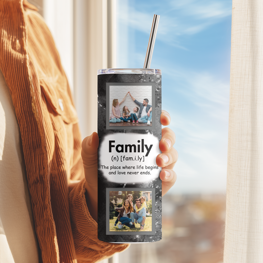 Family Photo Tumbler