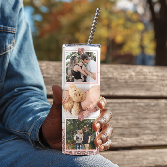Personalised Photo Tumbler - Various Colours