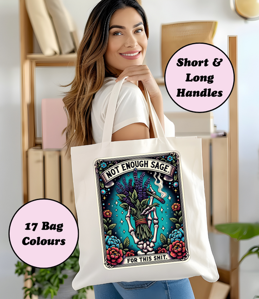 Not Enough Sage Tarot Card Tote Bag