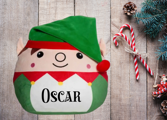 Christmas Elf Squish Teddy Personalised