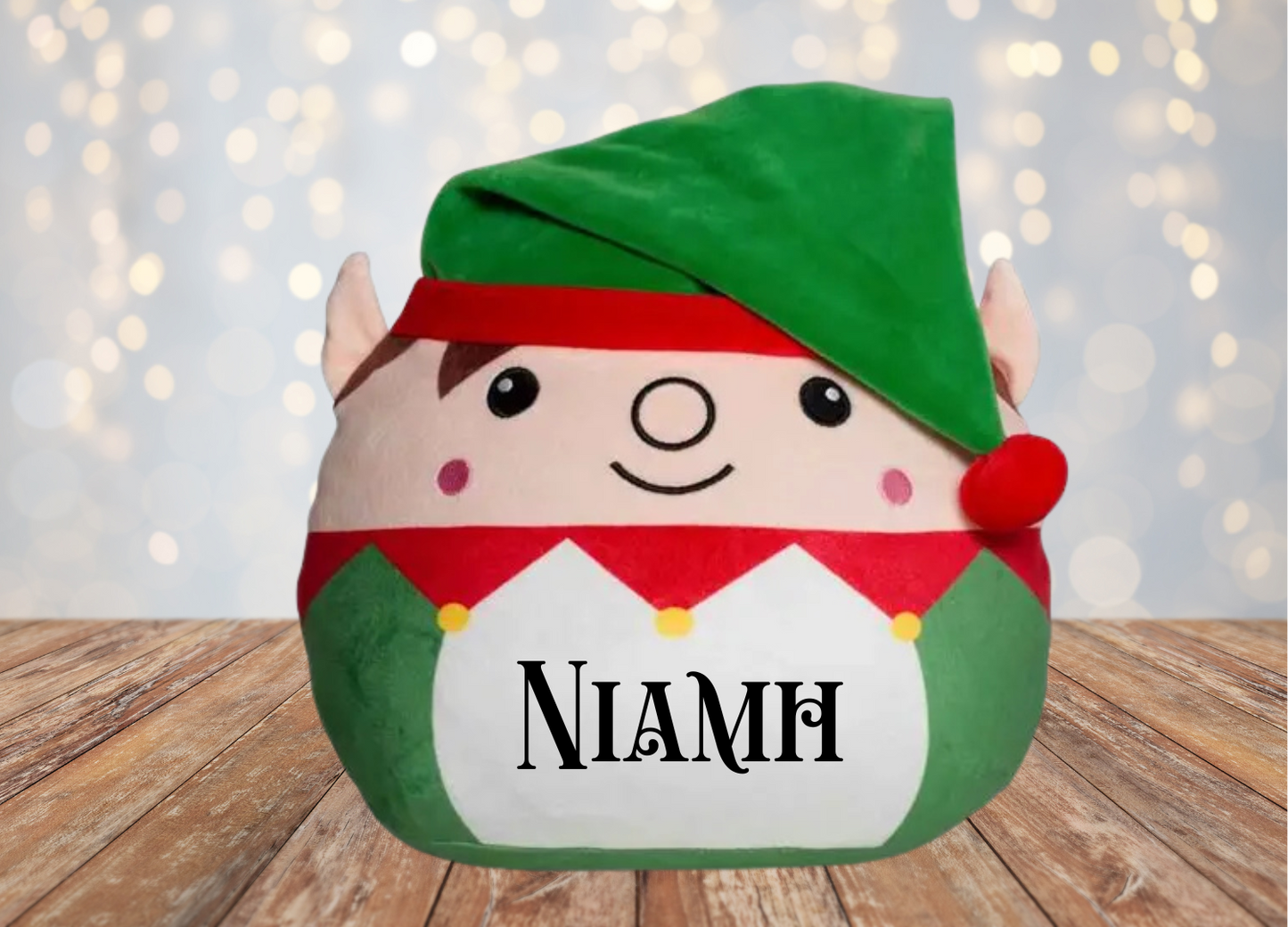 Christmas Elf Squish Teddy Personalised