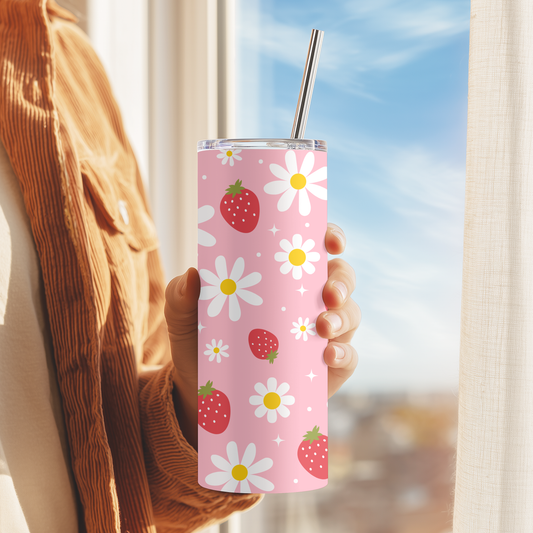 Strawberry Skinny Tumbler