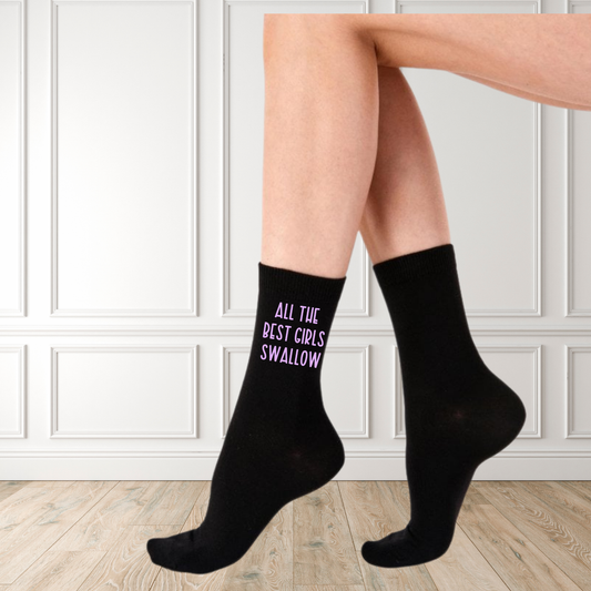 Best Girls Swallow Funny Printed Socks