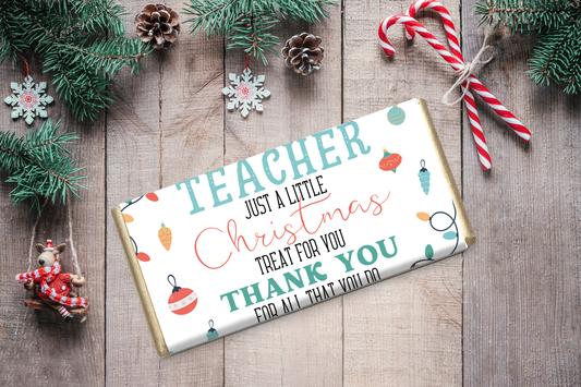 Personalised Teacher Chocolate Bar Gift
