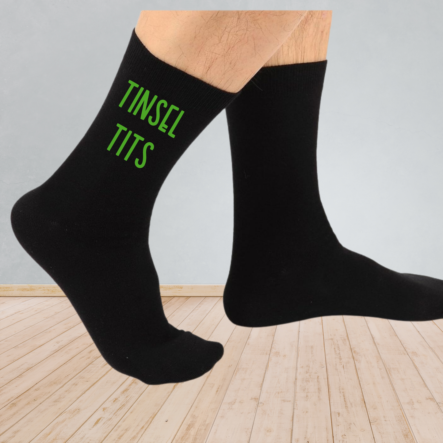 Tinsel Tit Socks – Funny Christmas Socks