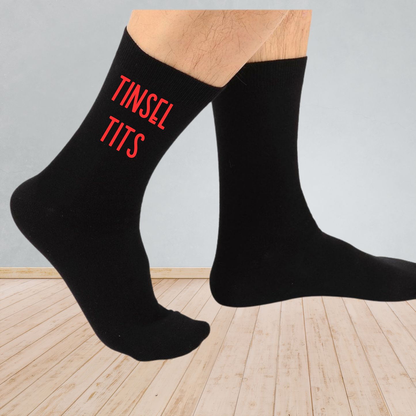 Tinsel Tit Socks – Funny Christmas Socks