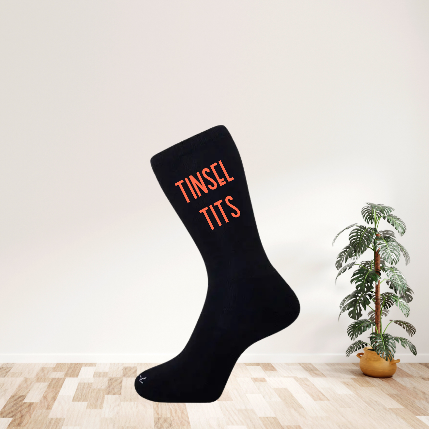 Tinsel Tit Socks – Funny Christmas Socks