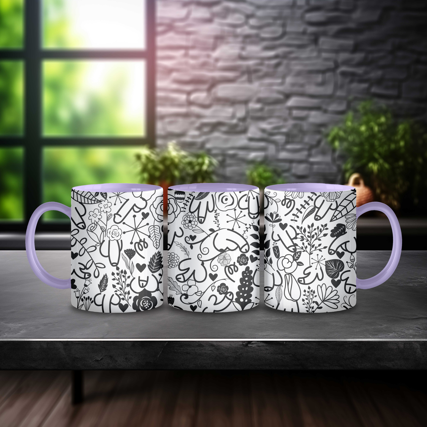 Willy & Flowers Mug